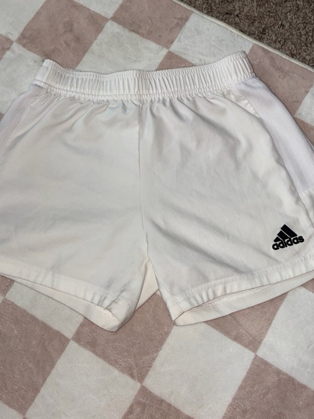 adidas Women's White Athletic Shorts with Logo